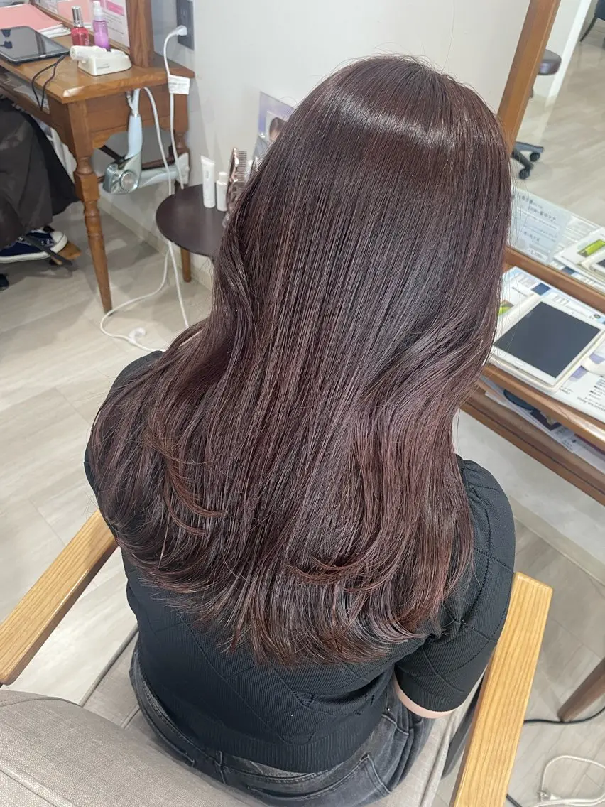 ロング カット ヘアカラー トリートメント 🌷岸 麻衣🌷のヘアスタイル