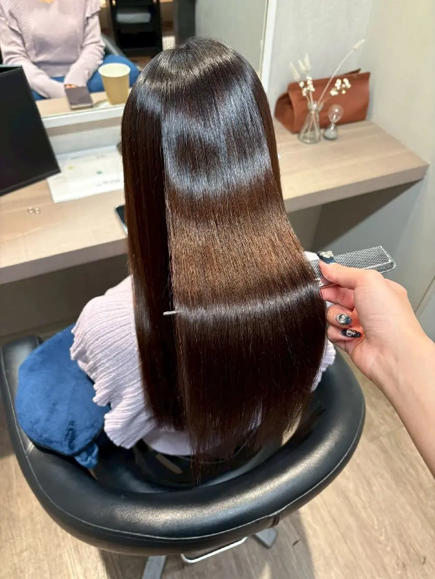 ロング 髪質改善 縮毛矯正 トリートメント 縮毛矯正 トリートメント ANDIAMO栄/ chisatoのヘアスタイル