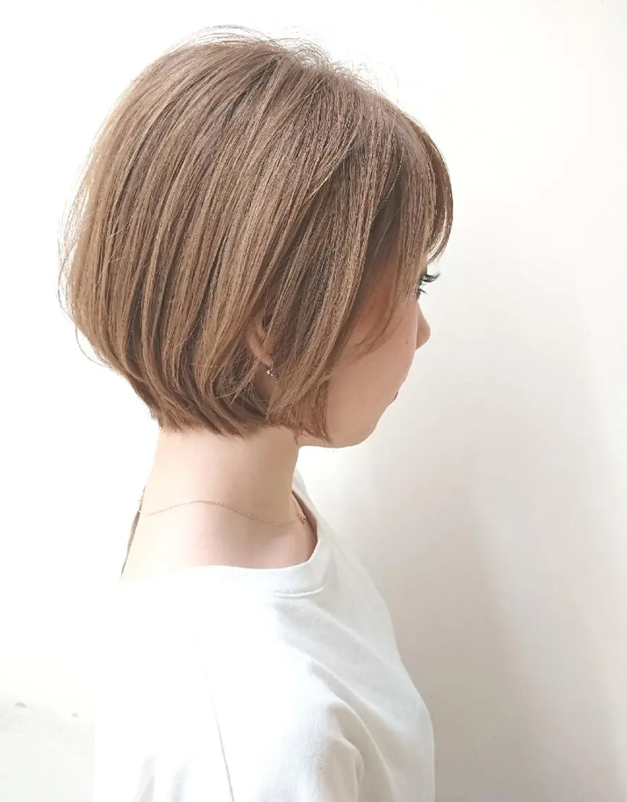 🌼ダブルカラーモデル🌼シャンプーブロー込み　　　　　メンズ/ショート/ボブ（顎ラインまで）の写真
