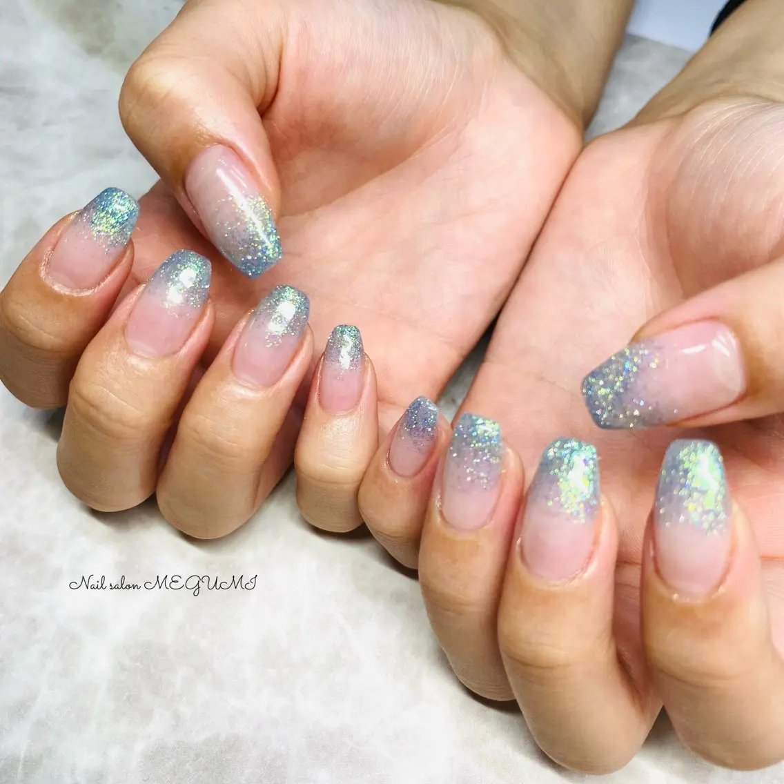 ネイル ラメ(グリッター) ラメグラデーション Nail salon MEGUMIのネイルデザイン