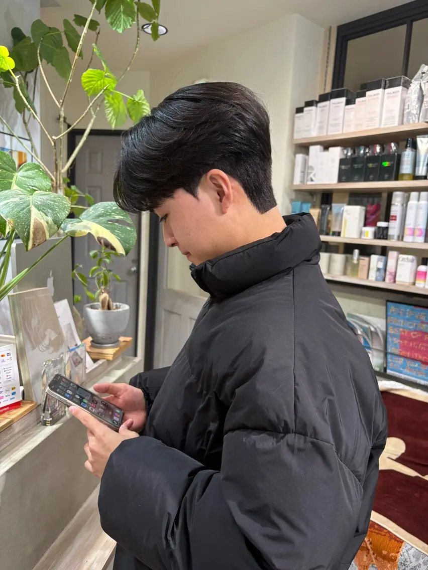 カット＋ダウンパーマの写真