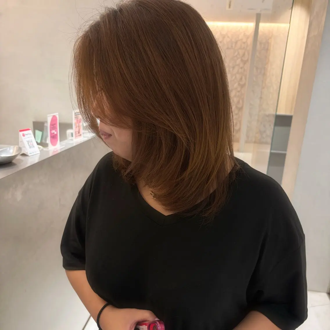ミディアム こばやし にな 🦖⋆͛ぷつっとボブのヘアスタイル