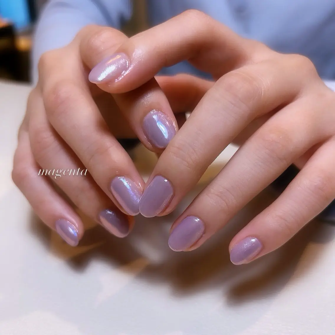 ネイル オーロラネイル ハンドネイル nailsalon magentaのネイルデザイン