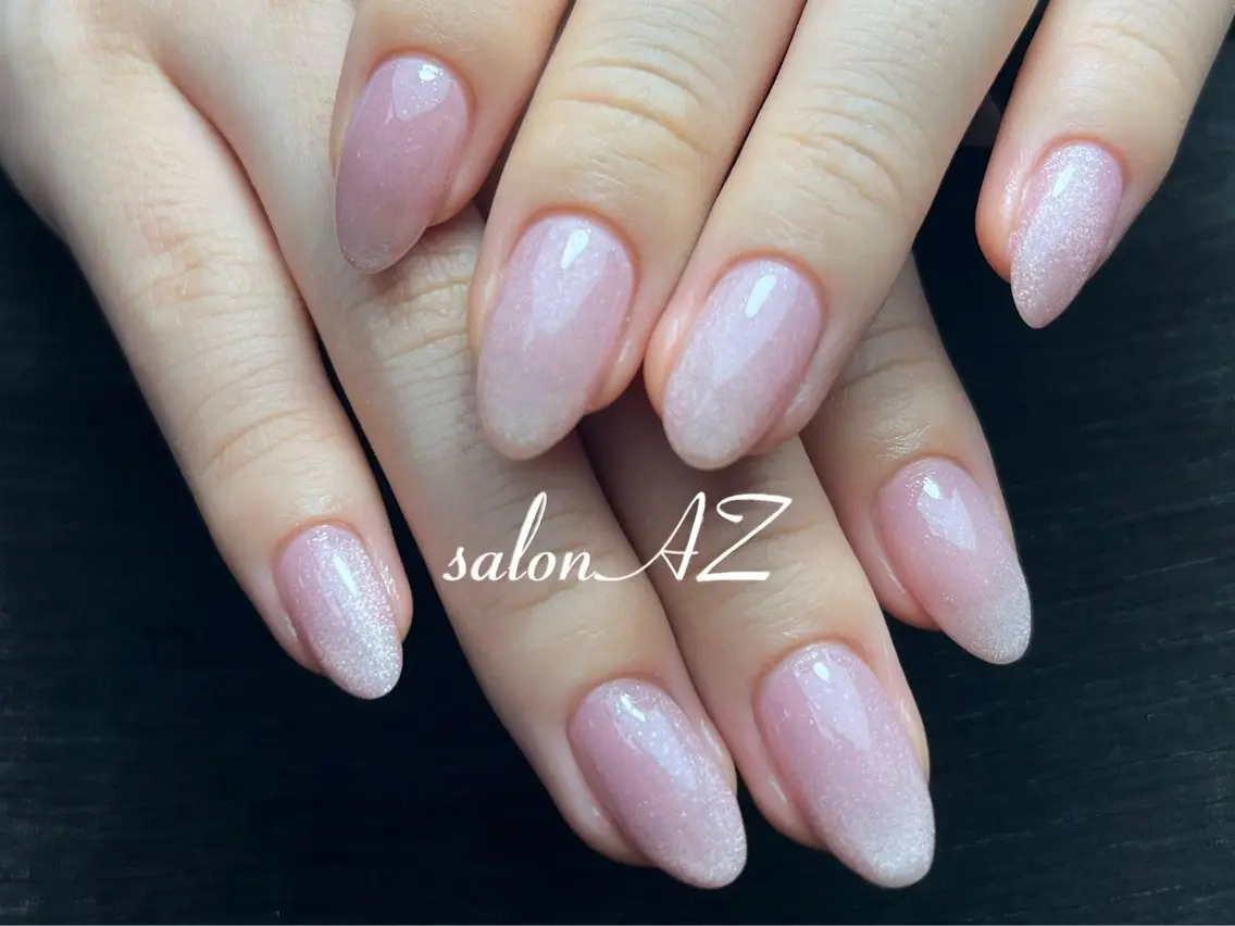 ネイル 長さ出し フットネイル フレンチネイル マグネットネイル ニュアンスネイル salon AZのネイルデザイン