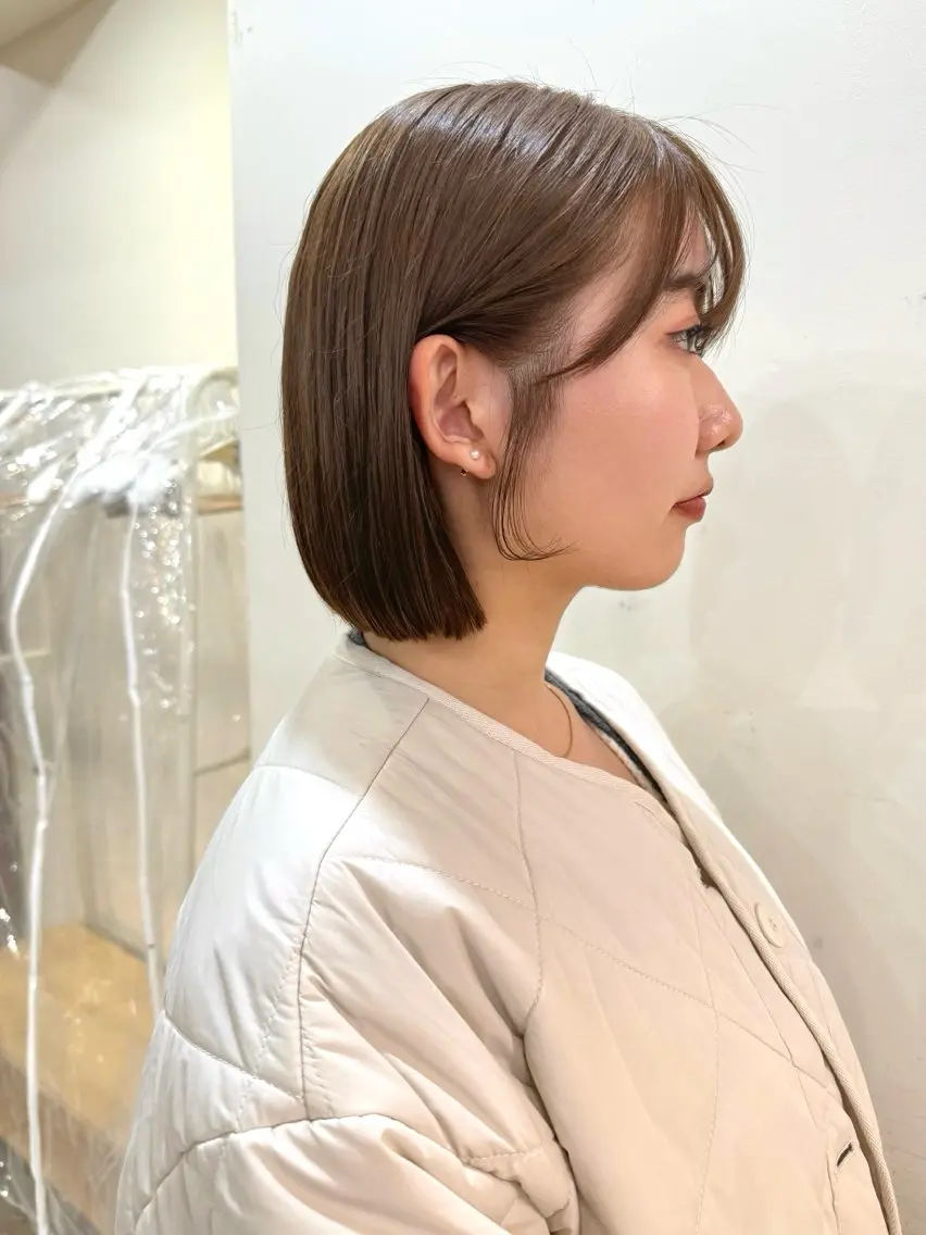 ショート カラー カット ヘアカラー トリートメント 松本優香/ボブ/ダ ブルカラー/髪質改善のヘアスタイル