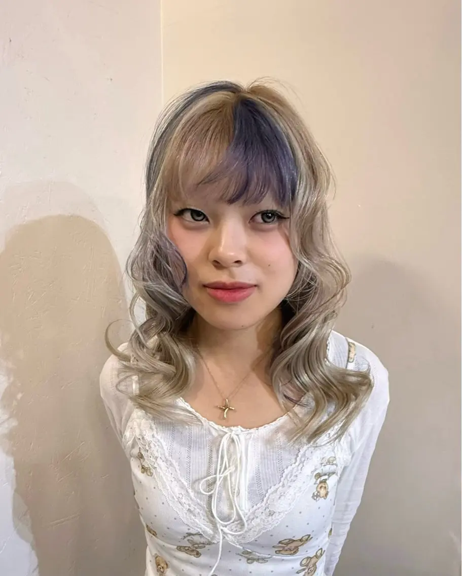 セミロング ヘアカラー sakura カットモデル募集💖のヘアスタイル