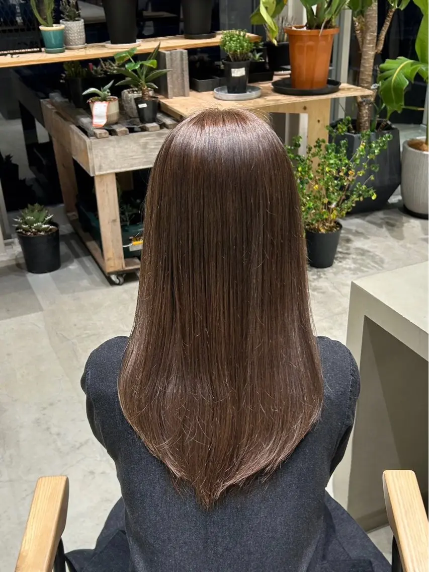 カラー ベージュカラー 透明感カラー TEMIL HAIR 彩香のヘアスタイル