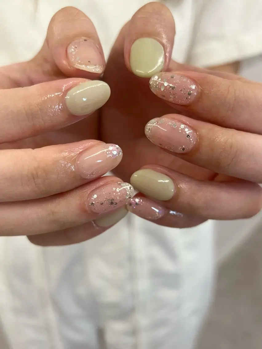ネイル クリアネイル ジェルネイル マグネットネイル ニュアンスネイル パラジェル ハンドネイル ハンドケア Bana_ Nailのネイルデザイン