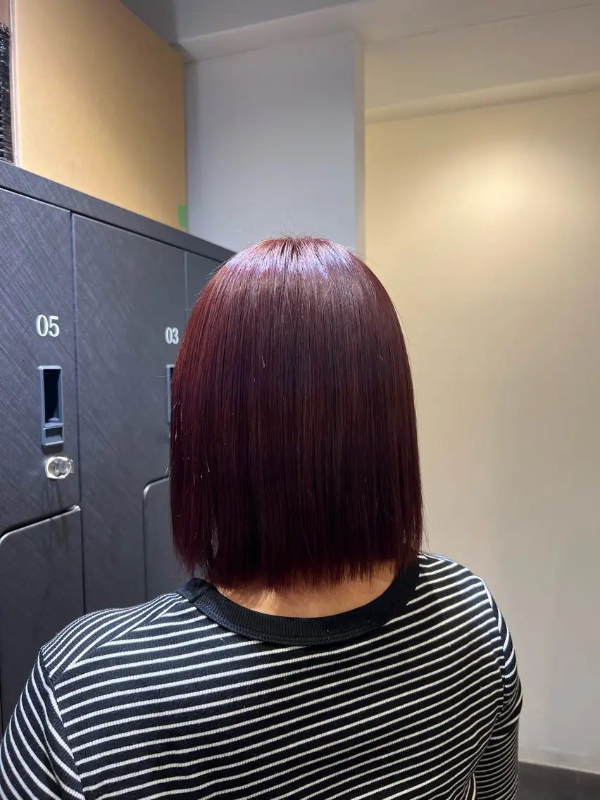 ミディアム カラー ブリーチ ダブルカラー ブリーチなしカラー カット パーマ SHU｜レイヤー カット/パーマのヘアスタイル