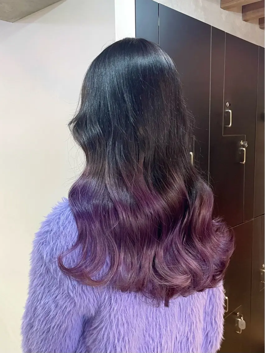 ロング ヘアカラー 横山 奈央のヘアスタイル