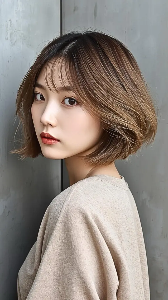【裏メニュー】韓国ショートカット+ワンカールコテ巻きパーマの写真
