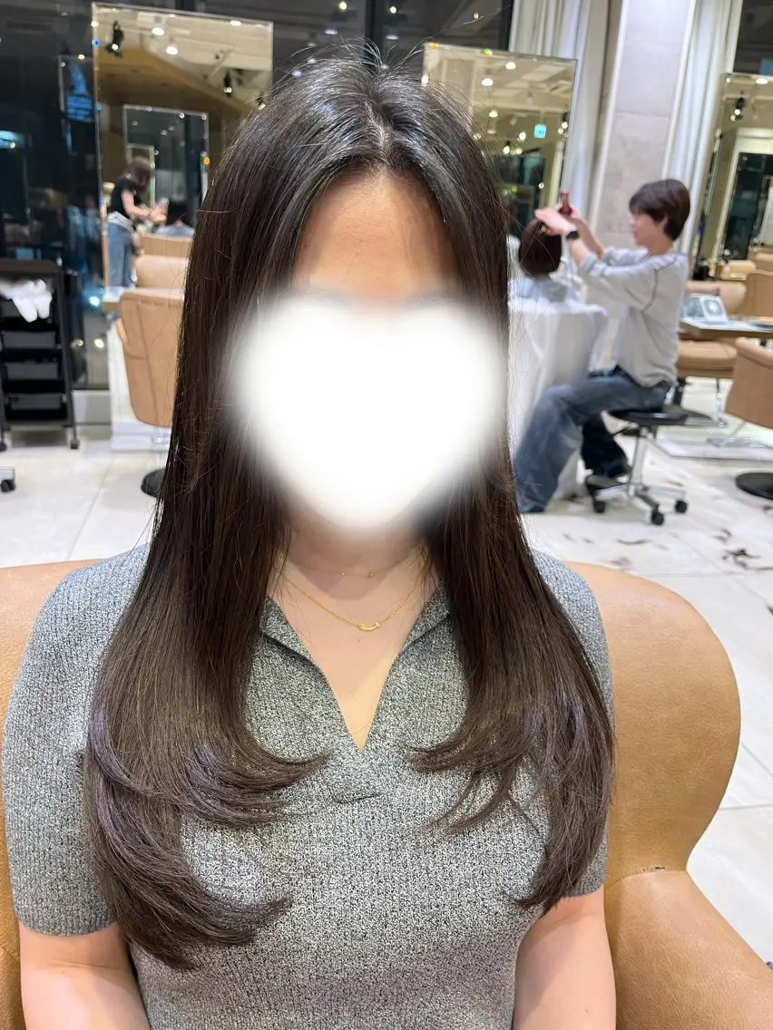 ロング ボブ／レイヤーモデル 募集中🫧ゆい🌼のヘアスタイル