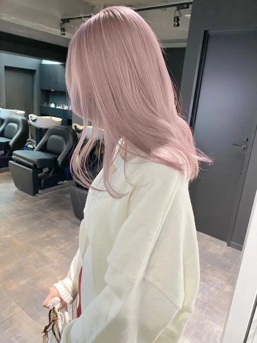 2月限定価格🌸【カラーモデル募集中♡】1ブリーチ+カラー(ケアブリーチ込み!︎💕︎︎)の写真