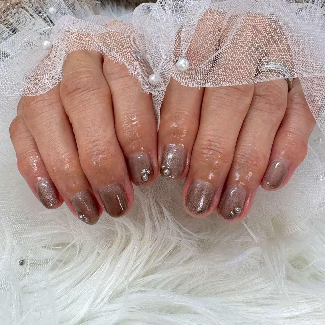 ネイル マグネットネイル ハンドネイル SHINE nail salonのネイルデザイン
