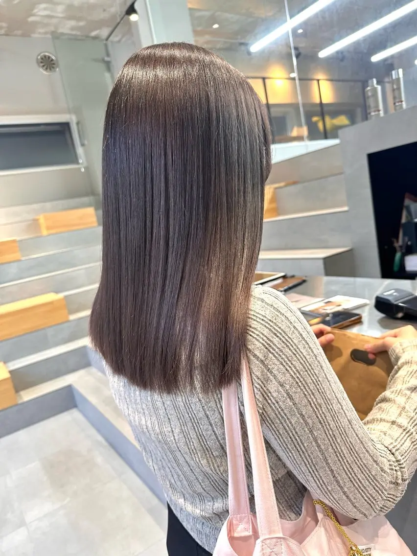 セミロング トリートメント 染谷 遥花のヘアスタイル