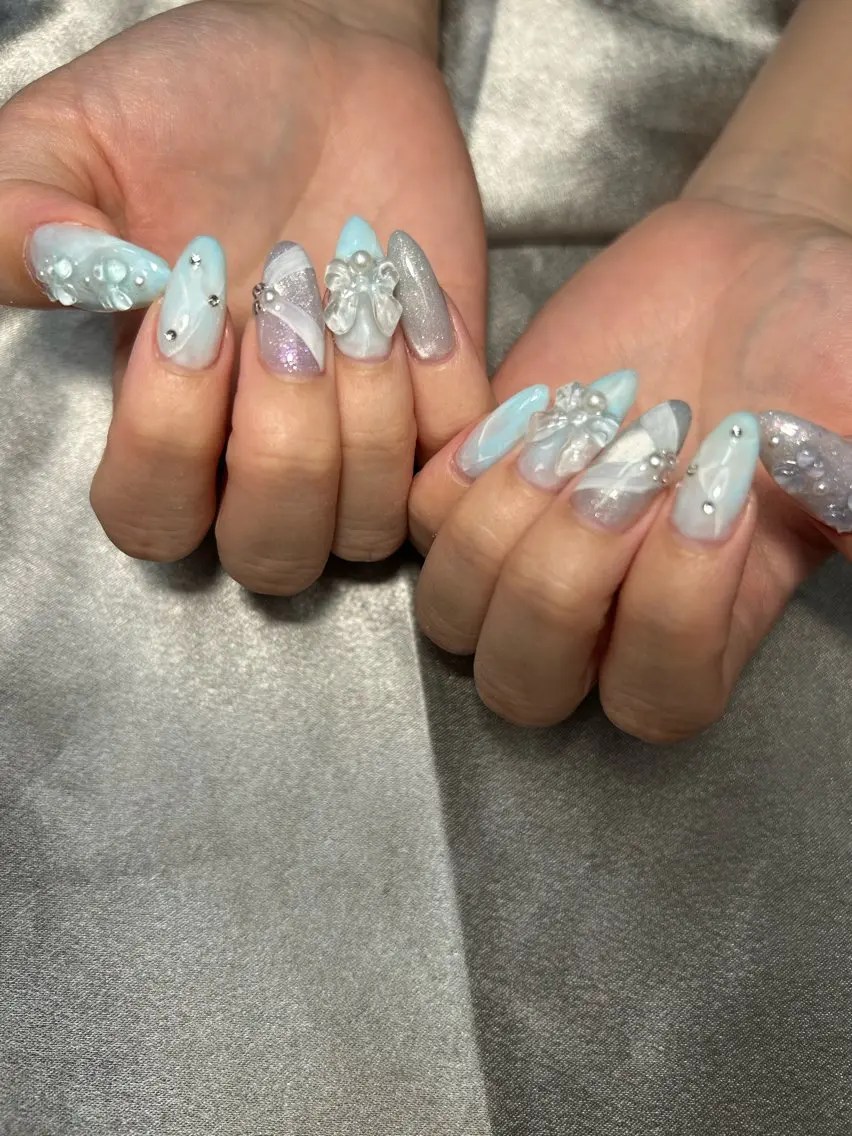 ネイル チークネイル フットネイル フレンチネイル ジェルネイル マグネットネイル ハンドネイル Lamb nail Ayanaのネイルデザイン