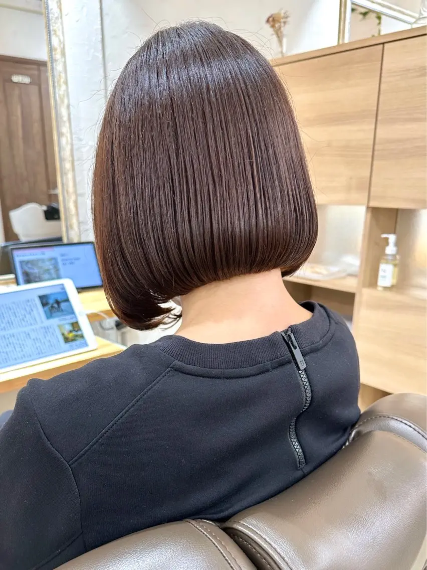 ショート カラー カット ヘアカラー トリートメント 髪質改善 縮毛矯正/ レイヤー/銀座/本木のヘアスタイル