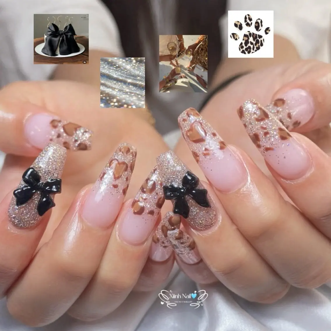 ネイル チークネイル 桜ネイル 長さ出し フラワーネイル フットネイル ハンドネイル XIINH NAIL SALONのネイルデザイン