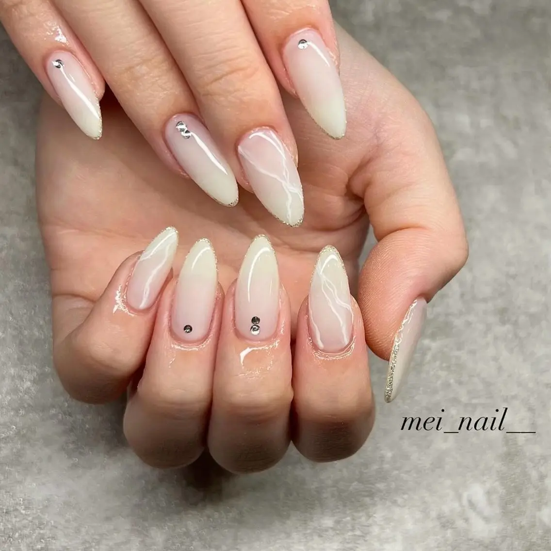 ネイル シンプルネイル ハンドネイル est nail 永山のネイルデザイン