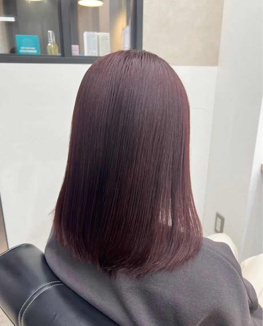 カラー ブリーチ ダブルカラー ブリーチなしカラー GiseL 博多 ほのかのヘアスタイル