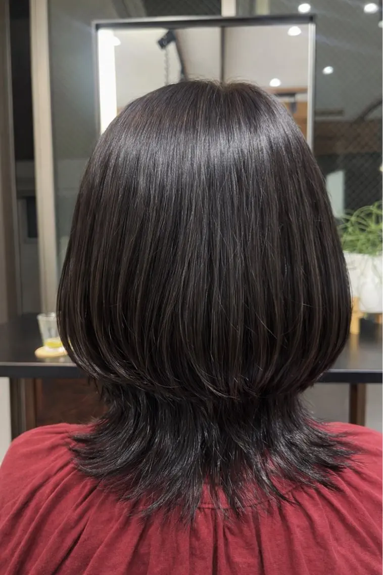 ミディアム ミディアム／ ヒグレアキコのヘアスタイル