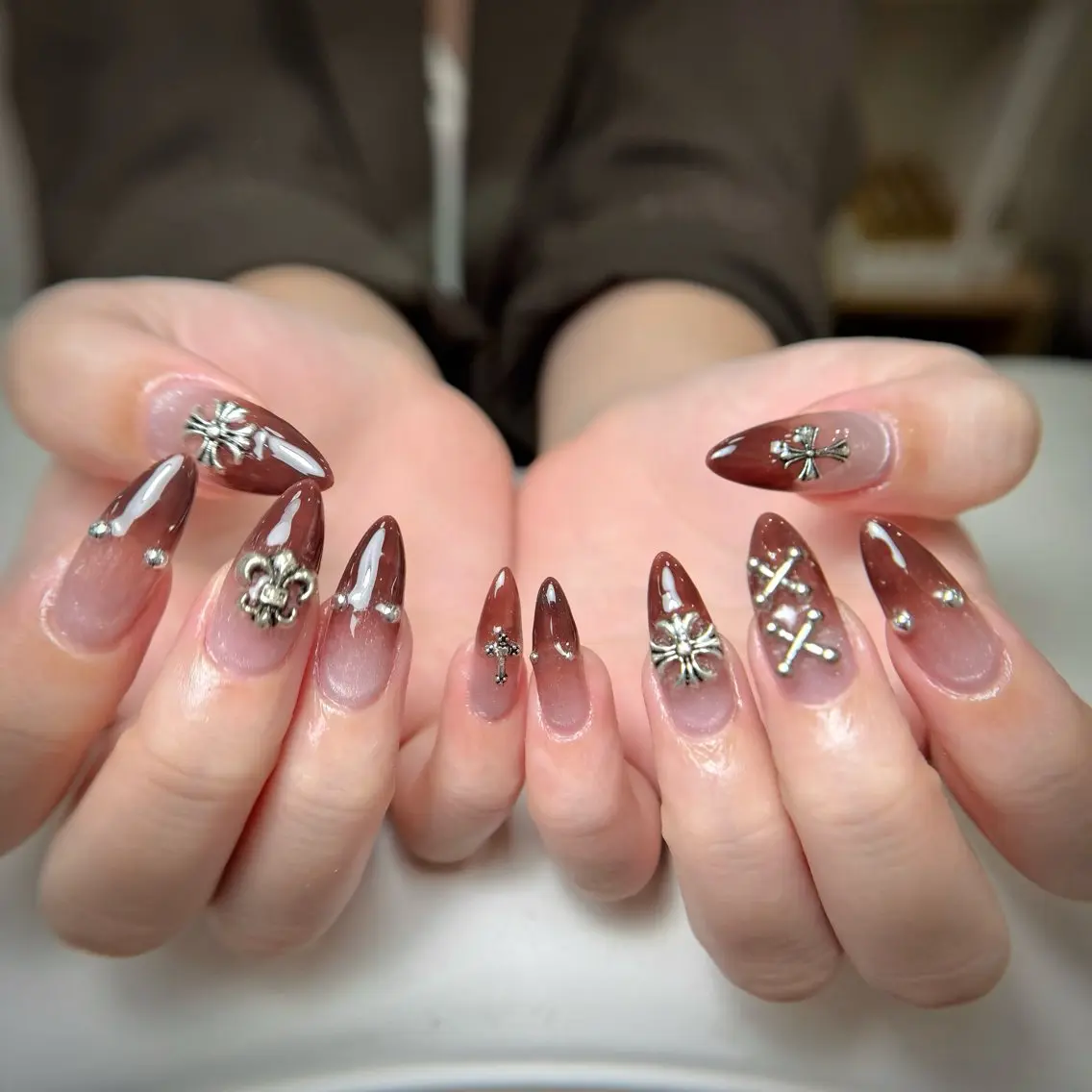 ネイル 長さ出し ジェルネイル 持ち込み オフィスネイル ワンカラーネイル Michi Nail Staffのネイルデザイン