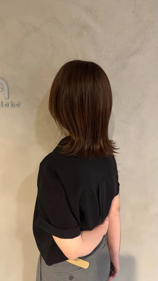 ミディアム カット 松本 夢叶のヘアスタイル