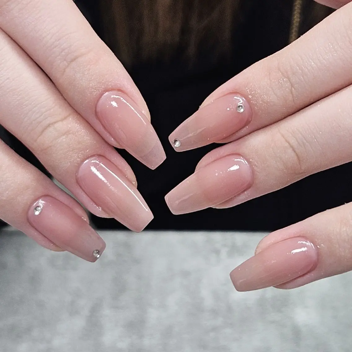 ネイル 氷ネイル・うるうるネイル ハンドネイル Lia Nailのネイルデザイン