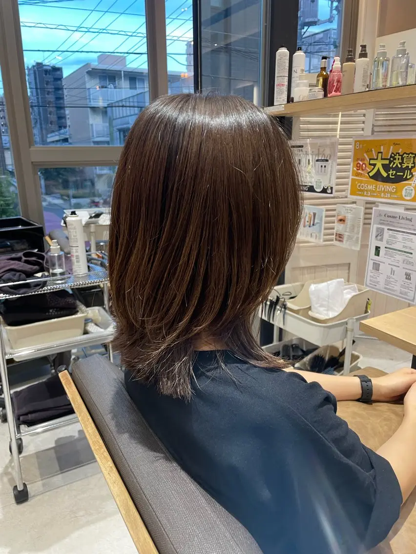 ミディアム ボブレイヤー ボブ レイヤーカット 大橋広人/クム川越 /収まるボブのヘアスタイル