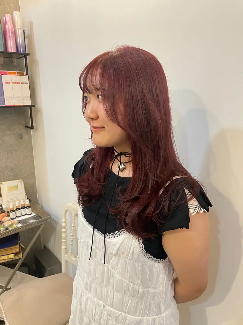 ミディアム ヘアカラー AINO 三軒茶屋のヘアスタイル