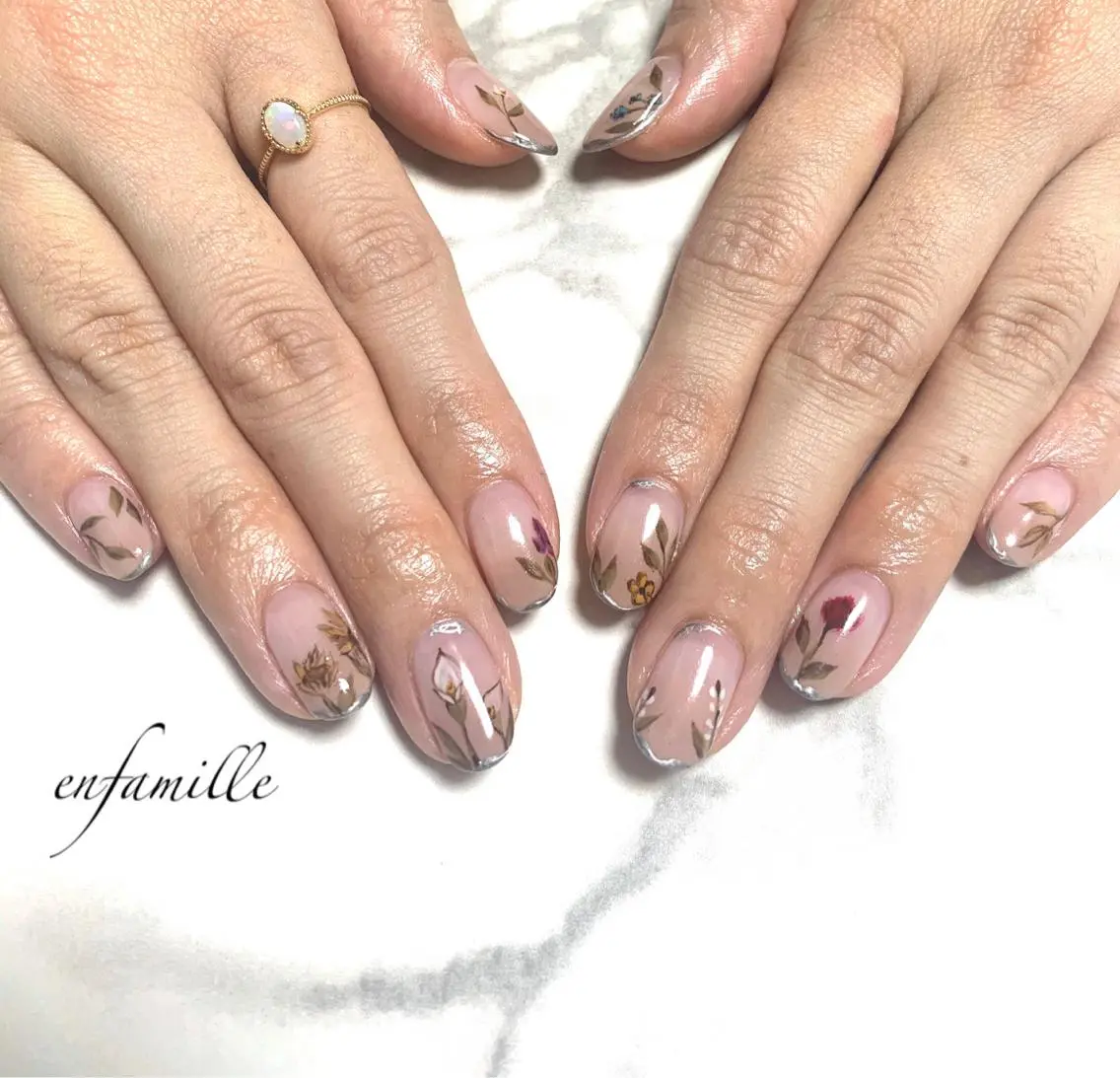 ネイル ハンドネイル nail salon en familleのネイルデザイン