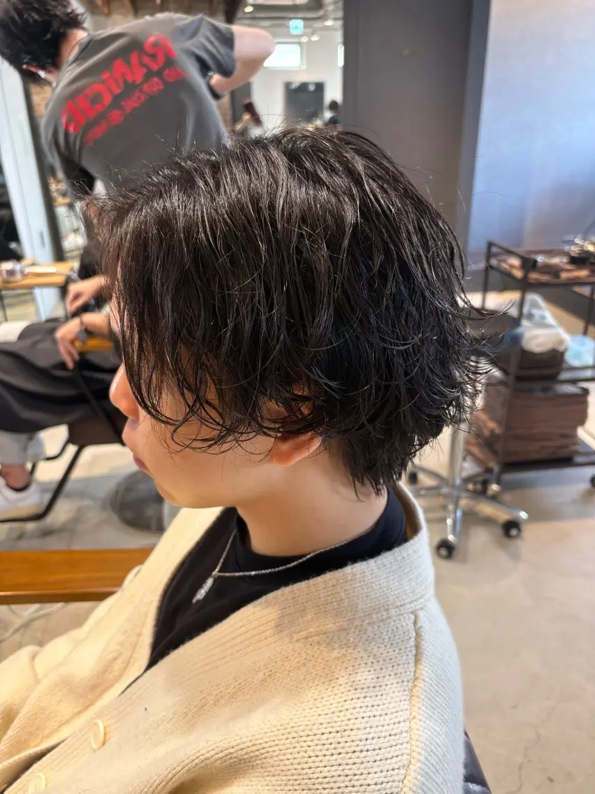 🔴ご新規様メンズ限定人気No.１🔴骨格矯正カット＋シャドウパーマorスパイラルパーマ🌀の写真