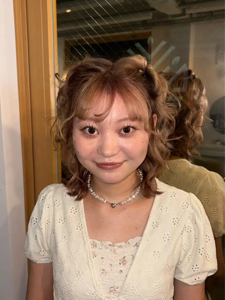 夏休み期間限定🌻【ブリーチあり】ダブルケアカラー+CMCトリートメント🍀の写真