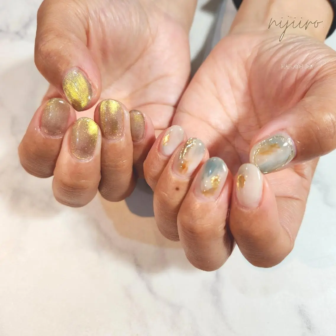 ネイル ハンドネイル nijiiro🌈 サトウのネイルデザイン