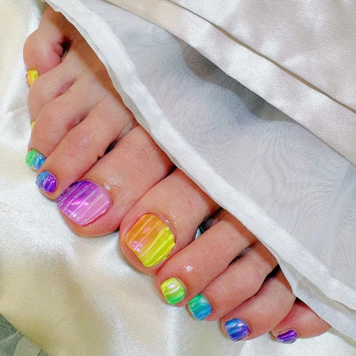 ネイル フットネイル 持ち込み Ayu ‪ꕤ︎︎｡°⋆のネイルデザイン