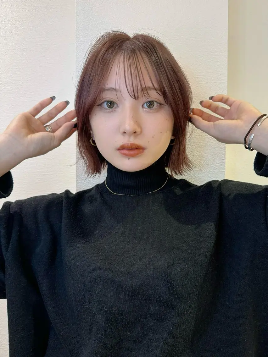 ショート カラー カット ヘアカラー トリートメント レイヤーカット /透明感カラー西田のヘアスタイル