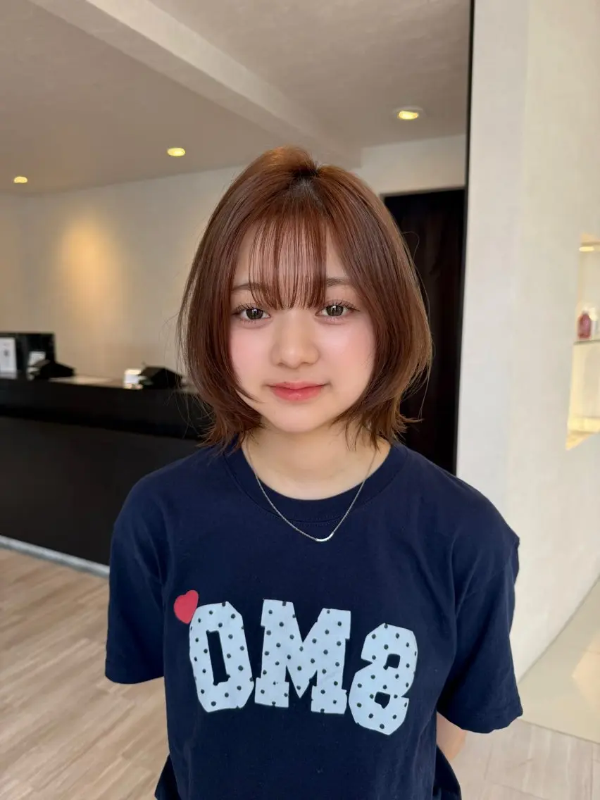 ミディアム カラー ヘアカラー 🍯透明感カラー MANA🍯のヘアスタイル