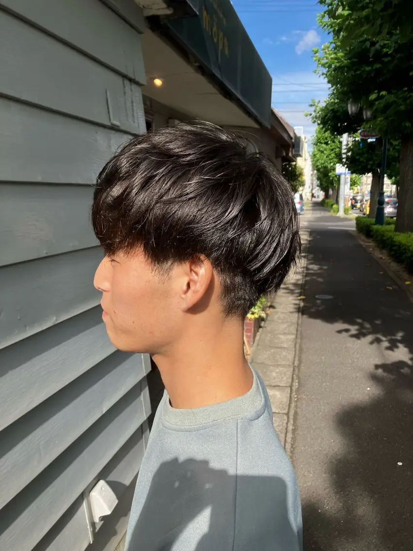 前髪ストレート＋ブローの写真