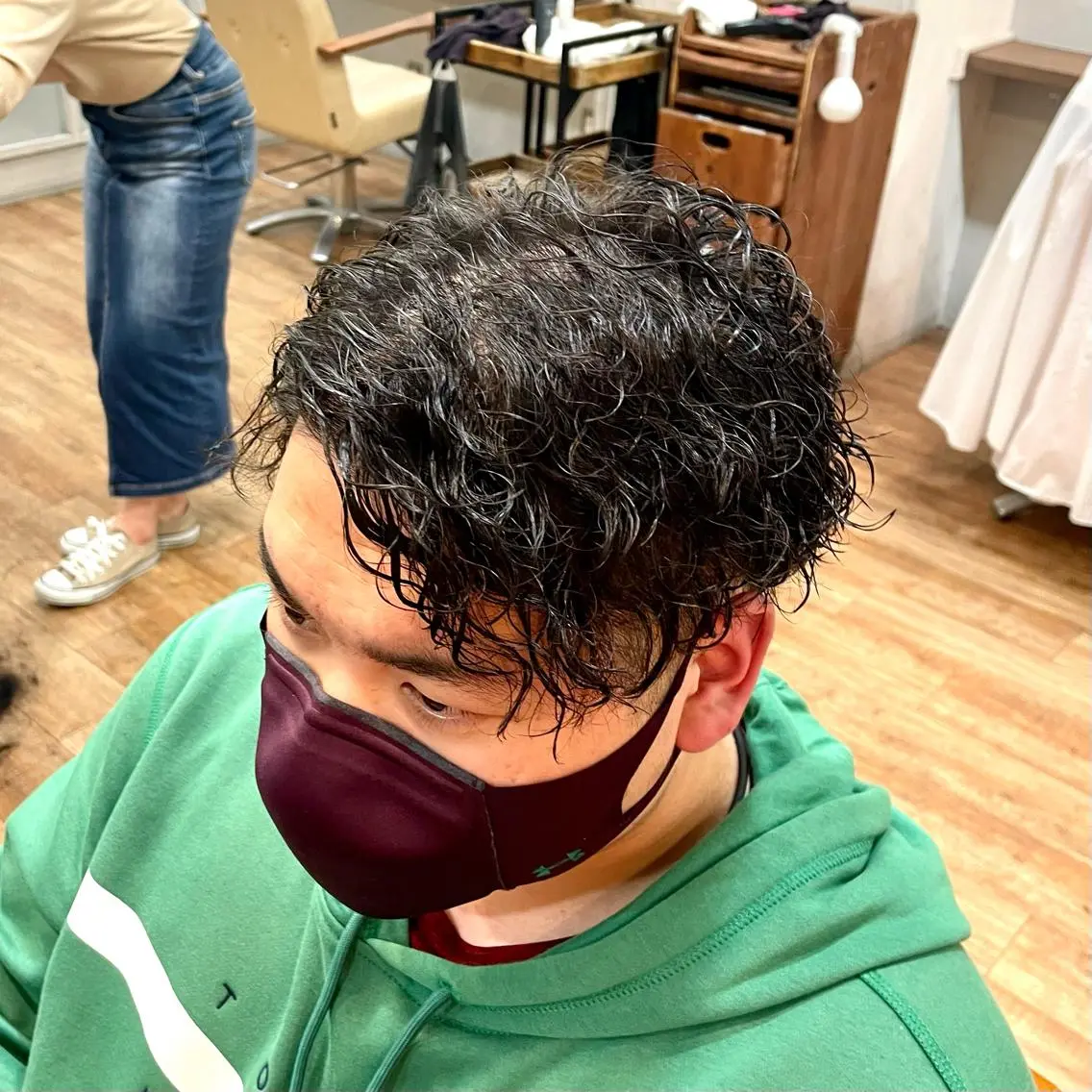 ショート パーマ メンズ カット パーマ サトウ コウキ  メンズのヘアスタイル