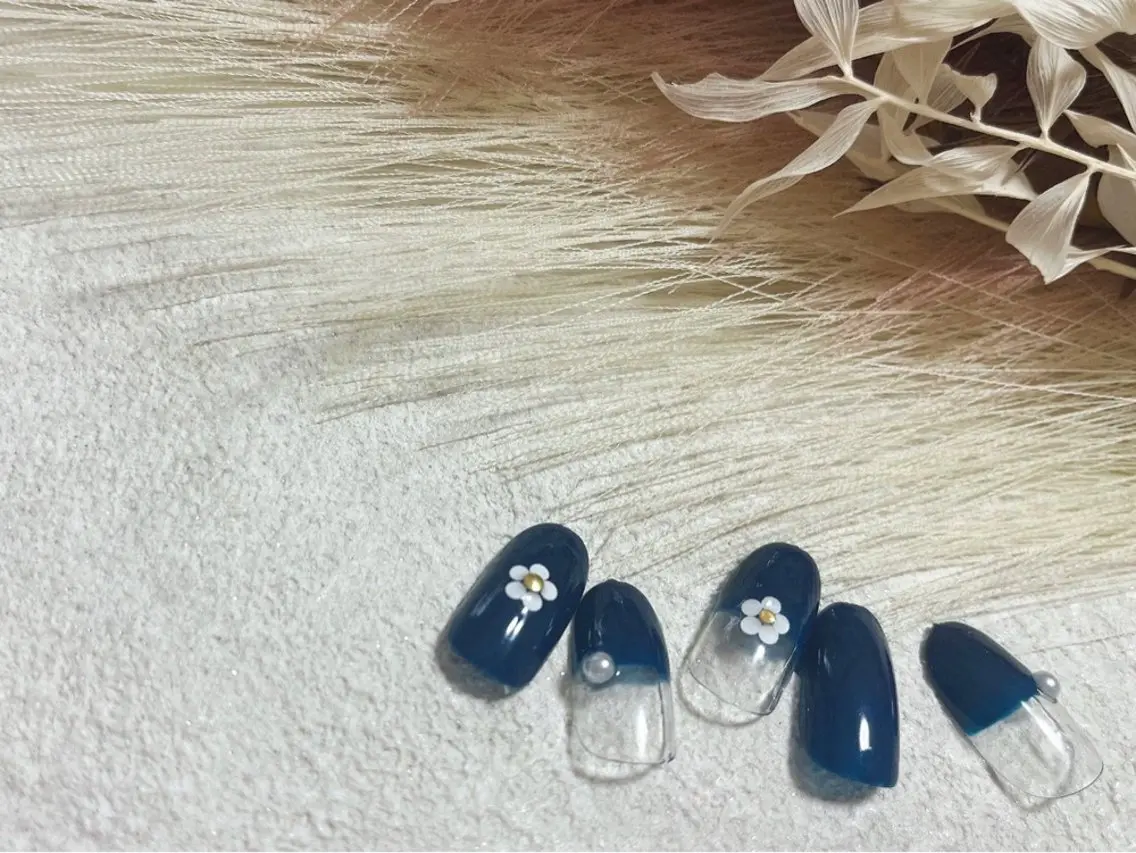 ネイル ジェルネイル メンズネイル パラジェル 春ネイル ワンホンネイル kiki nail たまプラーザのネイルデザイン