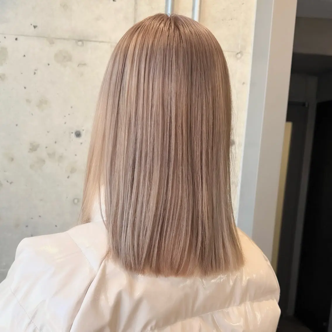 セミロング カラー ベージュカラー カット ヘアカラー トリートメント ヘッドスパ 柔め透明感血色カラー 暖色/レイヤー/ゆいのヘアスタイル
