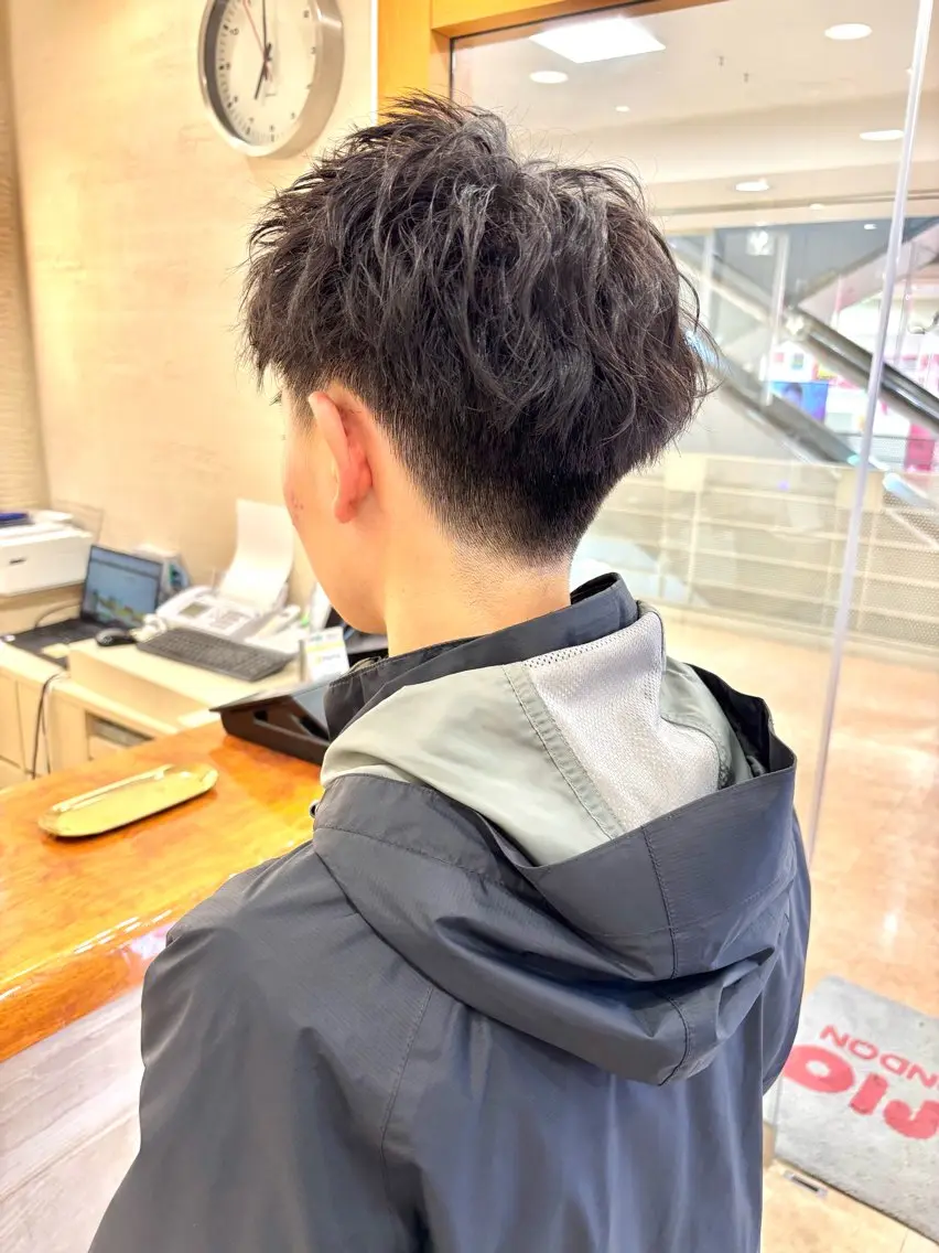 ショート パーマ メンズ メンズパーマ カット パーマ メンズショート/ メンズパーマ藤森のヘアスタイル