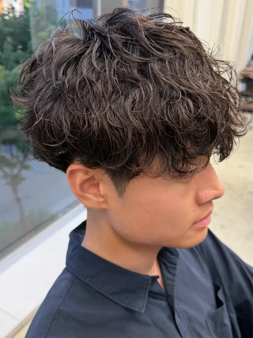ショート パーマ メンズ カット パーマ メンズパーマ/矢場町 /NODE 下村透依のヘアスタイル