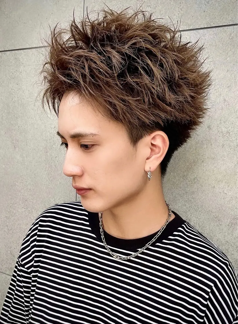 ショート メンズ カット 大人メンズパーマ メンズ特化　萱原大幹のヘアスタイル