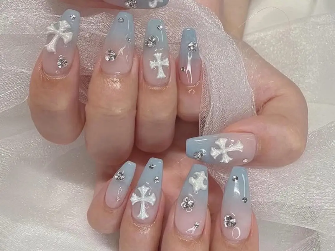 ロング 韓国風ヘア ハンドネイル ハンドケア HEAVEN Nail 池袋のネイルデザイン