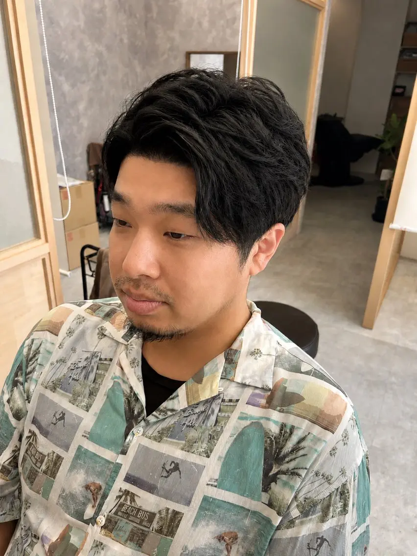 ショート パーマ カット パーマ ヘッドスパ 久木原 ゆりのヘアスタイル