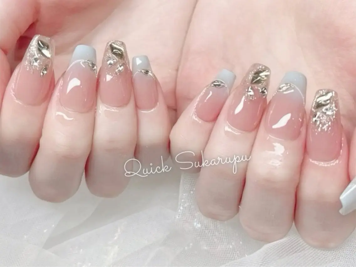 ミディアム Quick Sukarupuのネイルデザイン