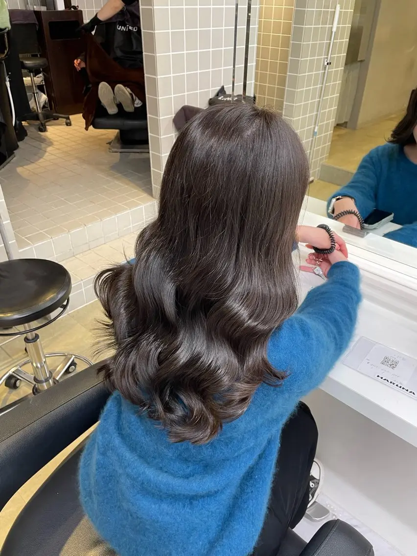 ロング カラー ヘアアレンジ ヘアカラー トリートメント ヘアセット 💗横浜美容室 💗HARUNAのヘアスタイル