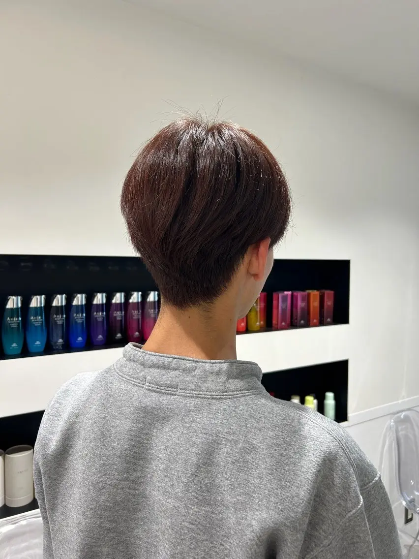 ショート カラー ヘアカラー トリートメント himari💜 酸性ストレートのヘアスタイル