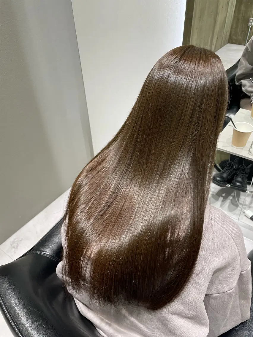 ロング 縮毛矯正 Lino nanaのヘアスタイル